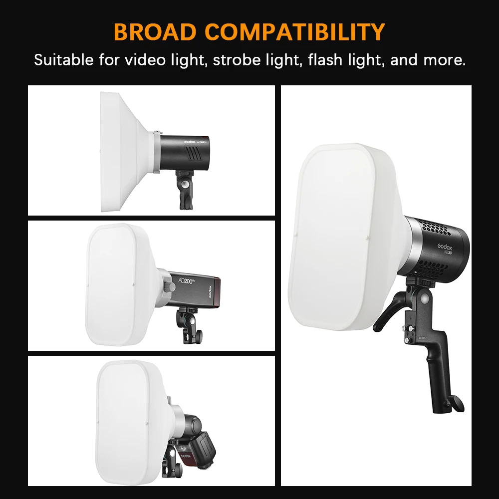 Godox ML-CS1625/ML-CD15 Комплект мягкой палатки 3 адаптера для фотосъемки вспышка студийная