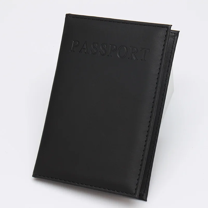 

High Quality English PU Leather Passport Covers Document Cover Travel Passport Holder ID Card Passport Holder Travel Acceessory