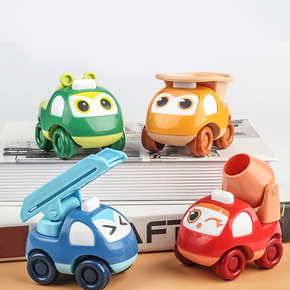 4 Pcs Cement Mixer Toy Toy Vehicles Mini Car Toys Set Kids Stem Sand Toys Kids Dumper Boys Car Toys Pull Back Cars Toys enlarge