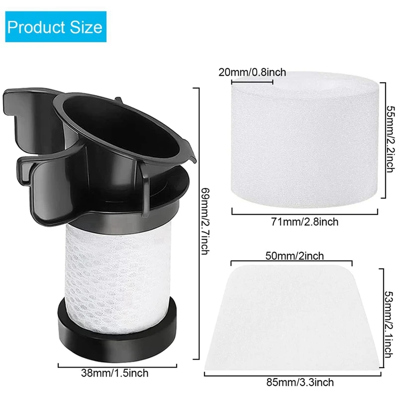 HEPA Filter For Shark IF100 HV390 IF200 IC205 Vacuum Cleaner Accessories Part XPSTMF100 &amp XPREMF100