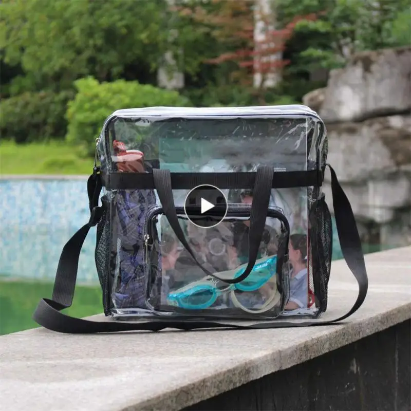 

Large Capacity Transparent Travel Organizer Travel Bag Tote Travel Bag Cold-proof PVC Toiletry Bag Waterproof Handbag