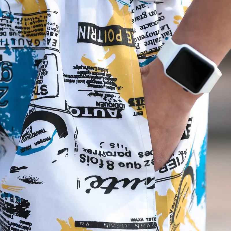 Swim Shorts Plus Size Swimsuit For Men Flower Printed Beach Shorts Quick-drying Shorts gym Pants Swimming Surfing