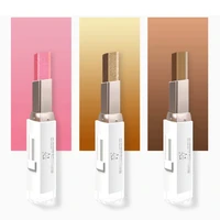 fv 2 in 1 glitter eyeshadow stick double color waterproof gradient eye shadow pallete pen bicolor shimmer beauty makeup tool