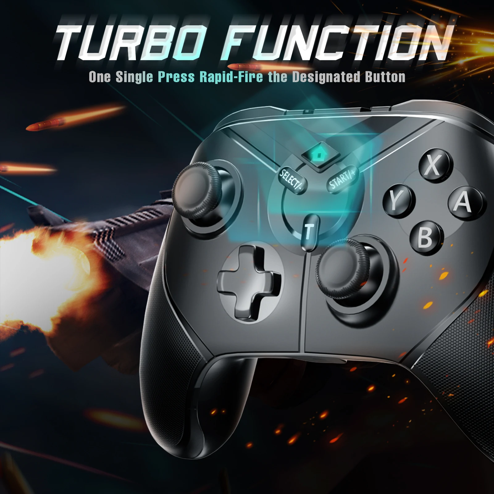 

Bluetooth compatible Pro Gamepad 6 Axis Gyro for NS Switch Console N-Switch Wireless controller Video Game USB Dongle Joystick