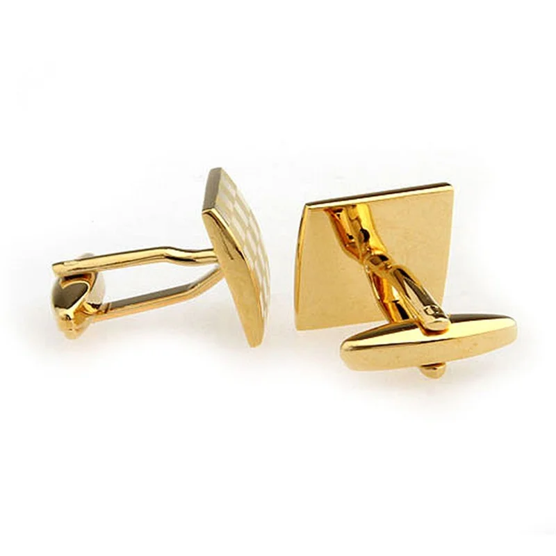 1Pair Silver Gold Stainless Steel French Shirt Laser Engraving CuffLinks for Men Wedding | Tie Clips & Cufflinks