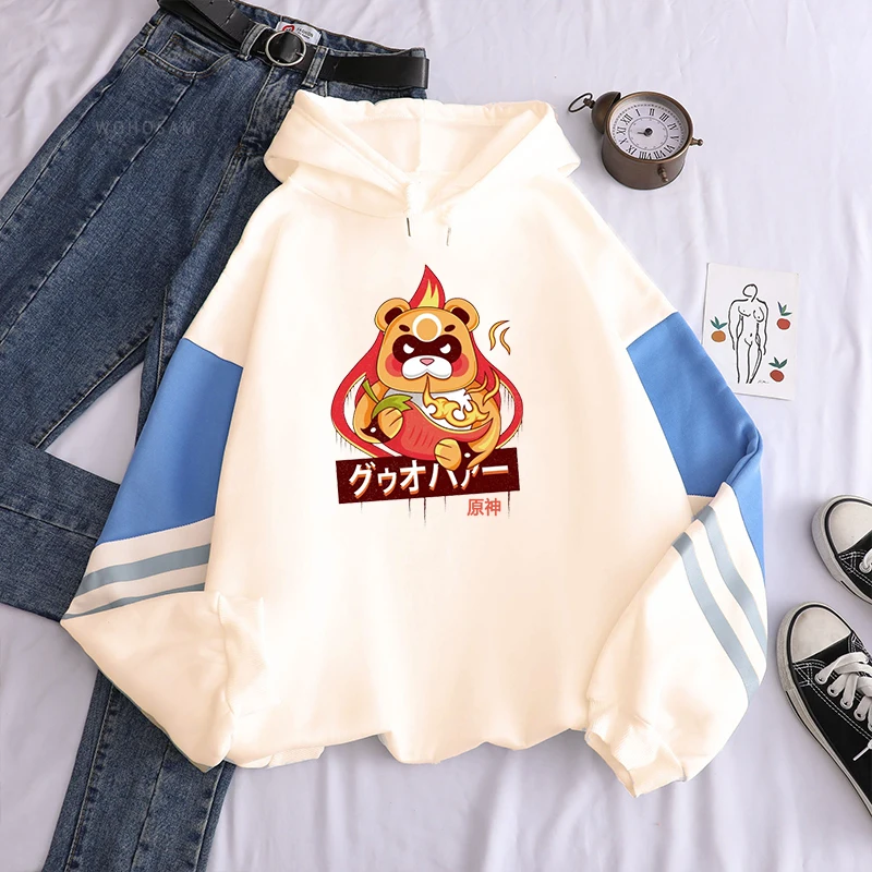 Harajuku Приключения открытого мира игра Genshin Impact Xiangling Guo Ba Kawaii мультфильм женские