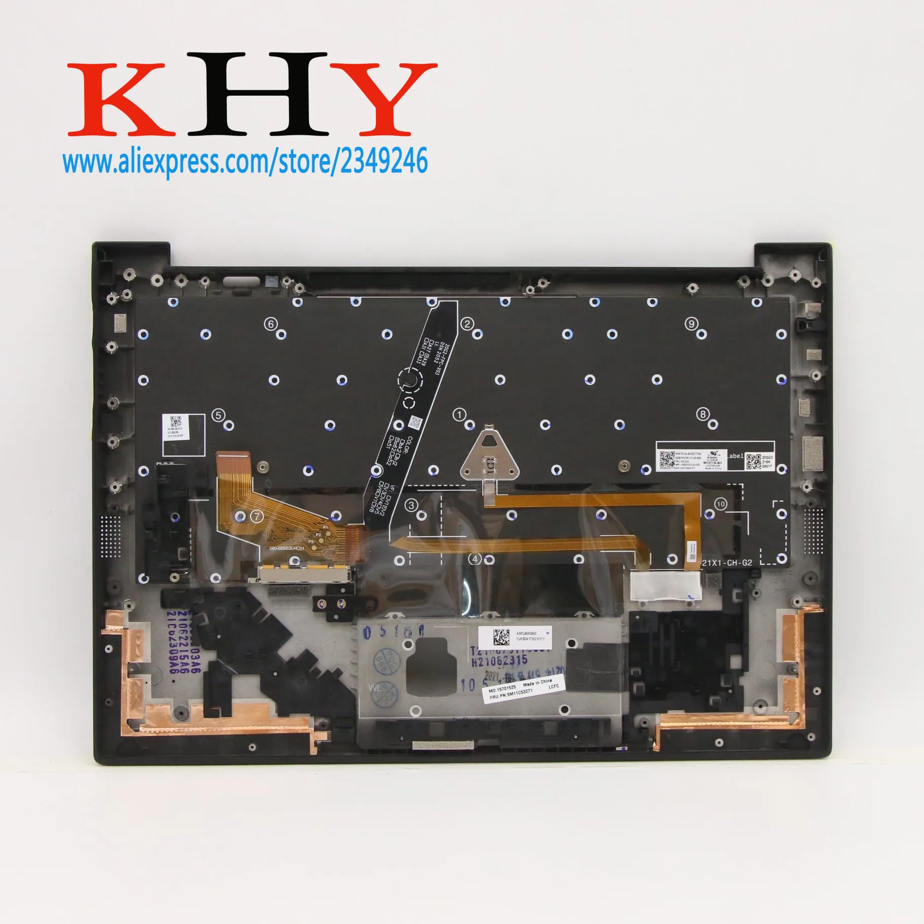 Оригинальная подсветка US USI IND клавиатура WWAN для ThinkPad X1 Carbon 9-го поколения 2021 5M11C53271