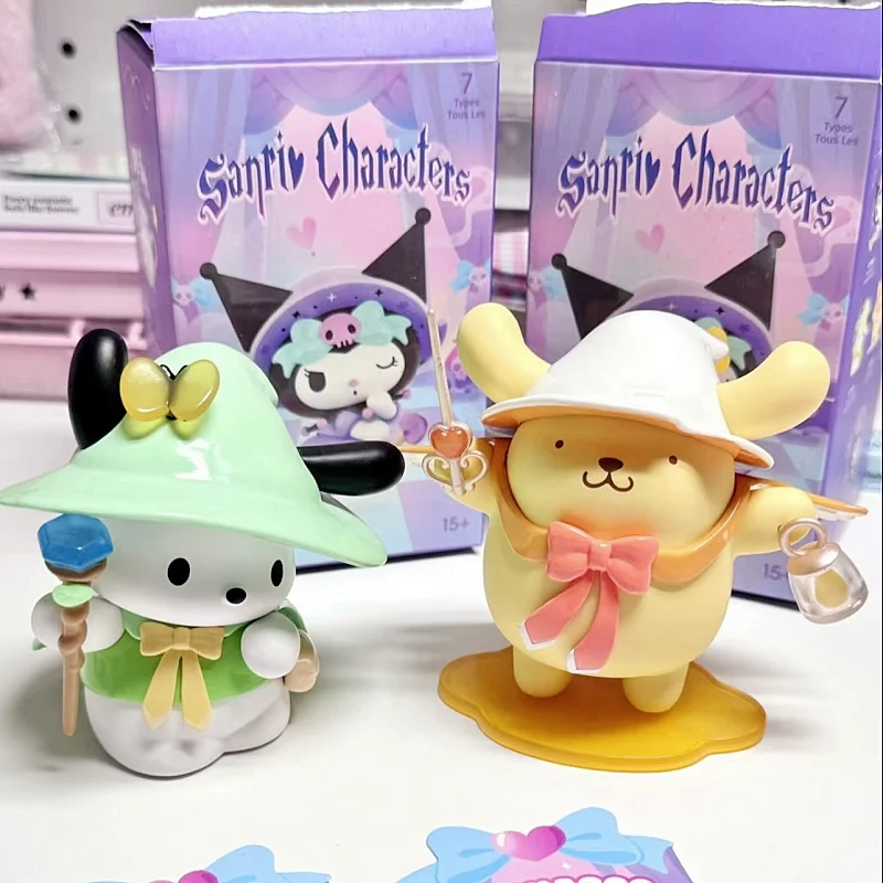 Miniso натуральная слепая коробка Sanrio Magic Story Series Kuromi Pacha Dog и Laurel Kawaii милые подарки на