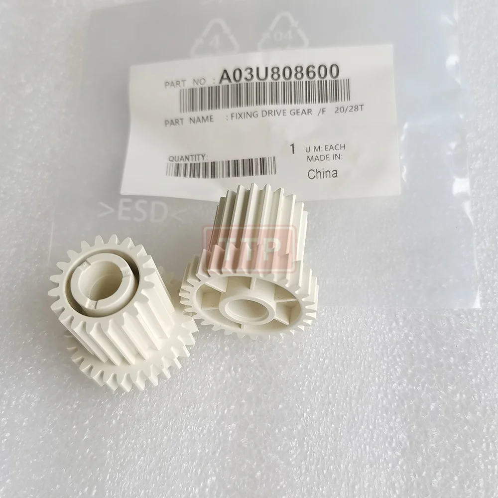 

10PC A03U808600 28T 20T Fuser Drive Gear for Minolta bizhub Pro C5500 C6500 C6500P C6501 550C 650 CPP550 CPP650