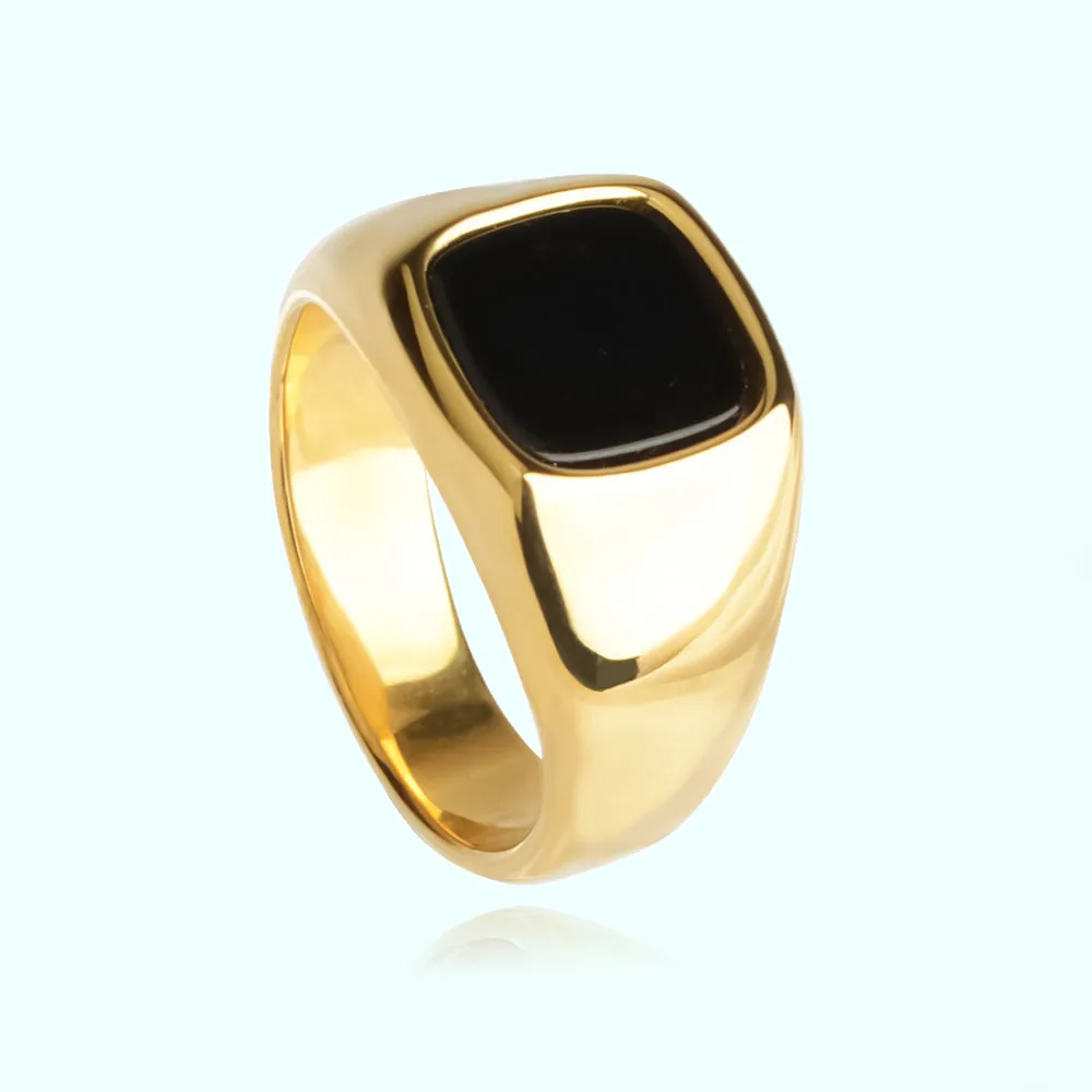

Мужское кольцо с натуральным камнем тигровым глазом, из нержавеющей стали