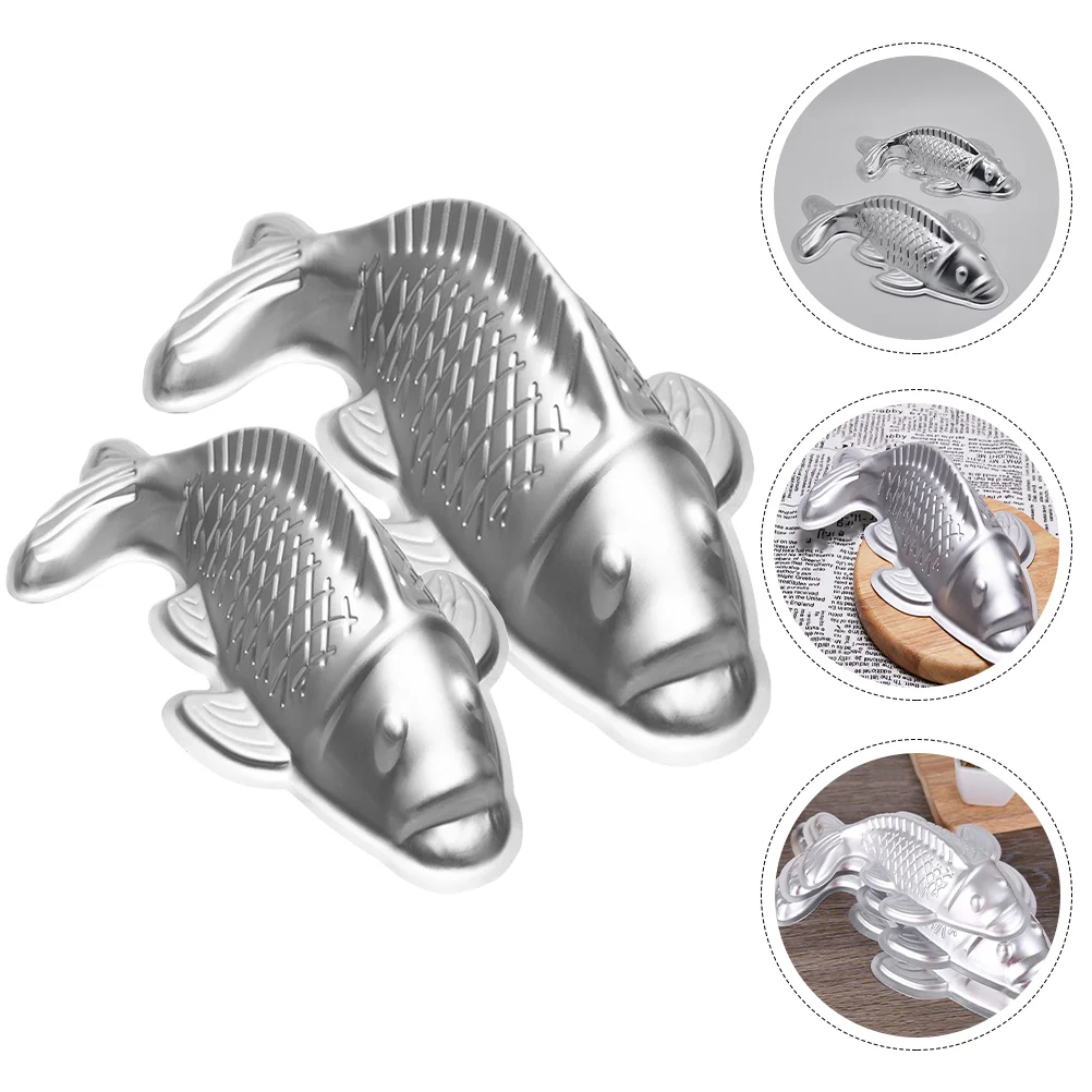 

2 Pcs Baking Tools Animal Cake Tin Fudge Molds Fondant Baking Molds Sushi Molder Bakeware Jelly Molds
