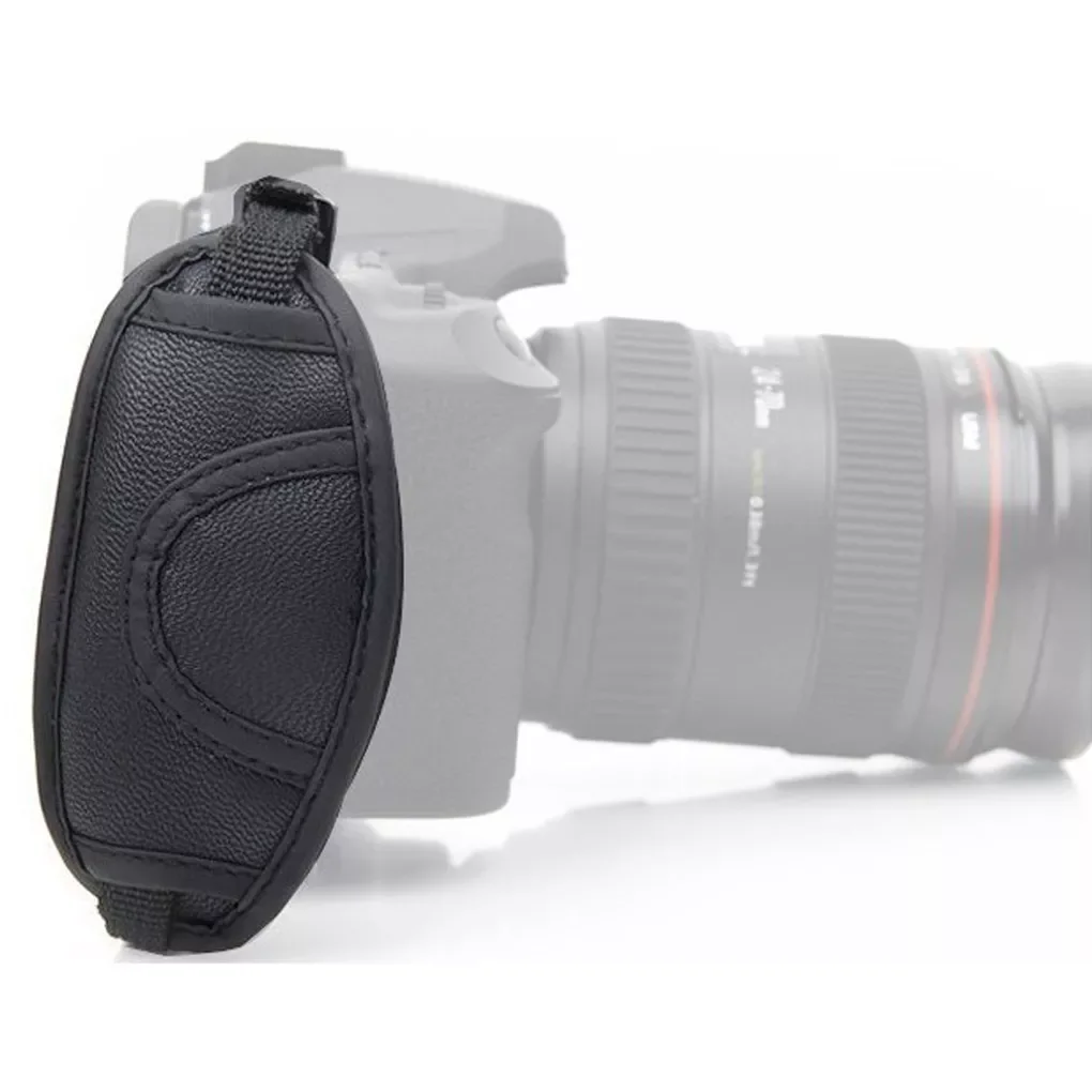 

Leather Hand Grip Wrist Strap for DSLR Cameras Suitable for Nikon Canon(Black)
