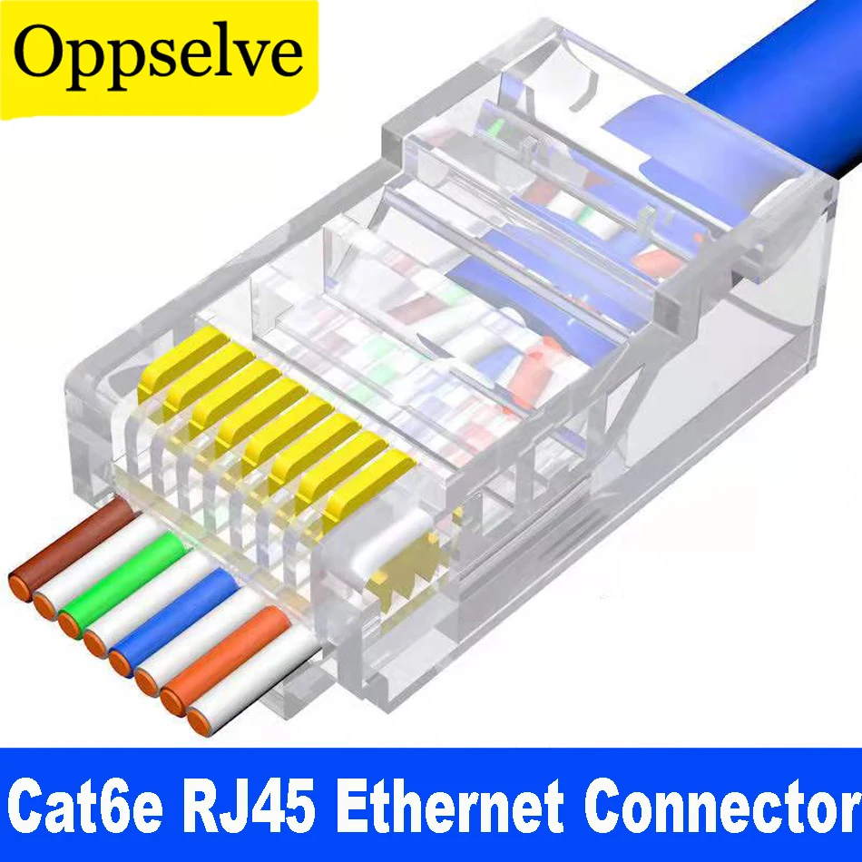 

10 шт. разъем RJ45 Cat5e Cat6 разъем, Сетевой экранированный 8Pin модульный UTP Rj45 разъем для кабеля Ethernet Aolly разъем RJ45 обжимной щипцы