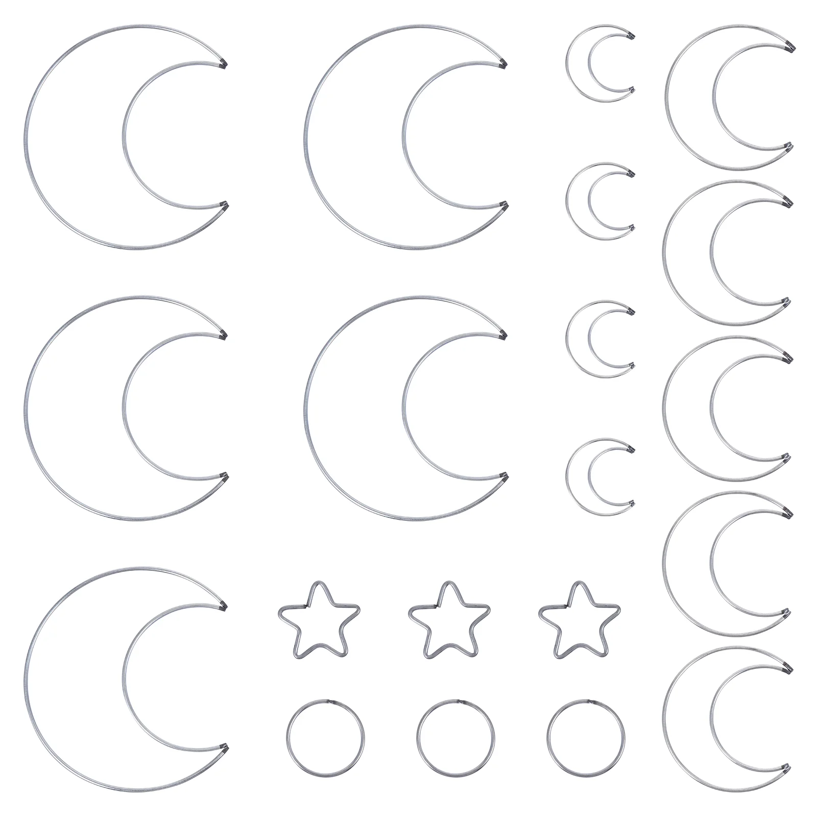 

Hoop Metal Macrame Ring Catcher Dream Circle Floral Wreath Diy Rings Moonstar Indian Craftscross Hoops Dreamcatcher Silver