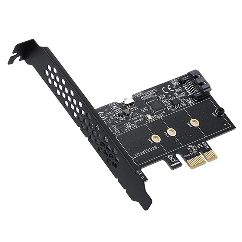 Плата расширения PCI-E к SATA3.0 + M.2 NGFF плата адаптера 6 Гбит/с Asmedia ASM1061 Pci Express карта