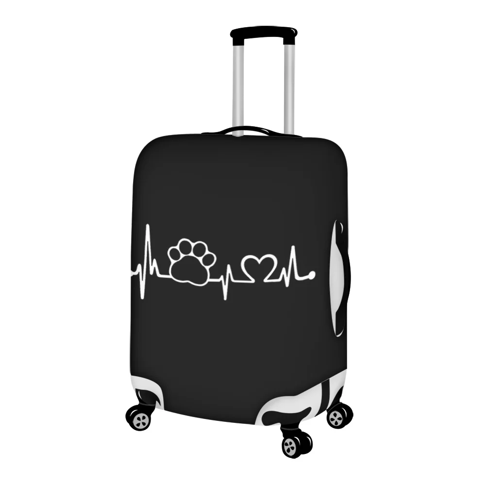 Suitcase Kawaii Covers Paw Heartbeat High Quality Cases for Aluminum Trolley Case Luggage Protect Cover Travel Accessories