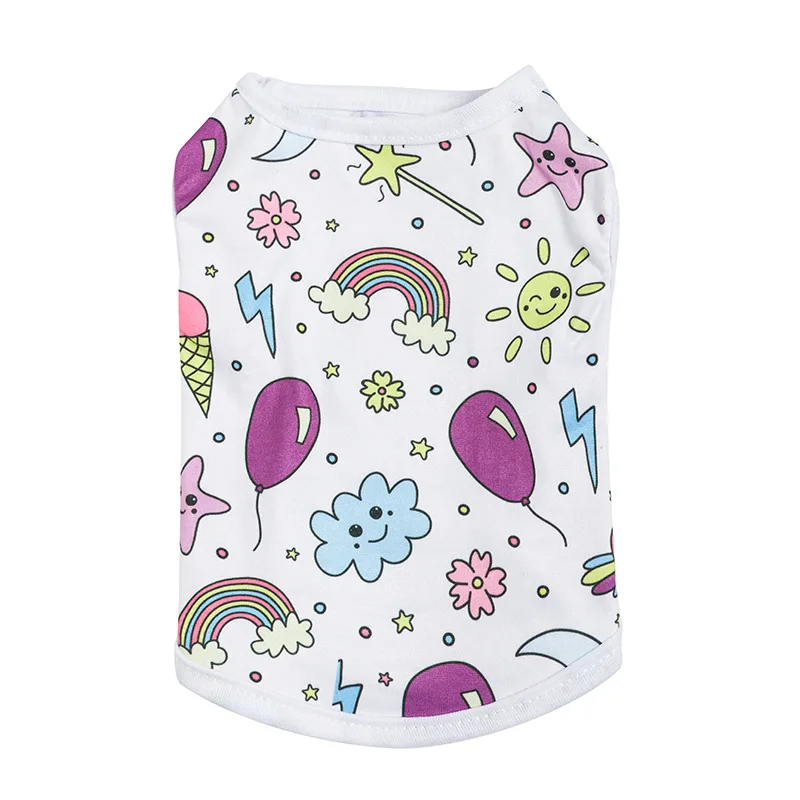 Одежда для домашних животных на весну лето Новинка Повседневная тонкая майка с