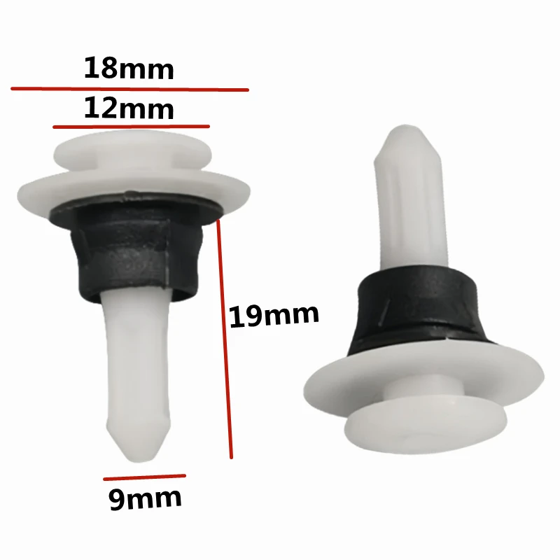 10 шт. для 9 мм отверстия, фиксатор панели обшивки дверей, пластиковые фиксаторы, автомобильные заклепки, автозастежка и зажим 701853585     Д609