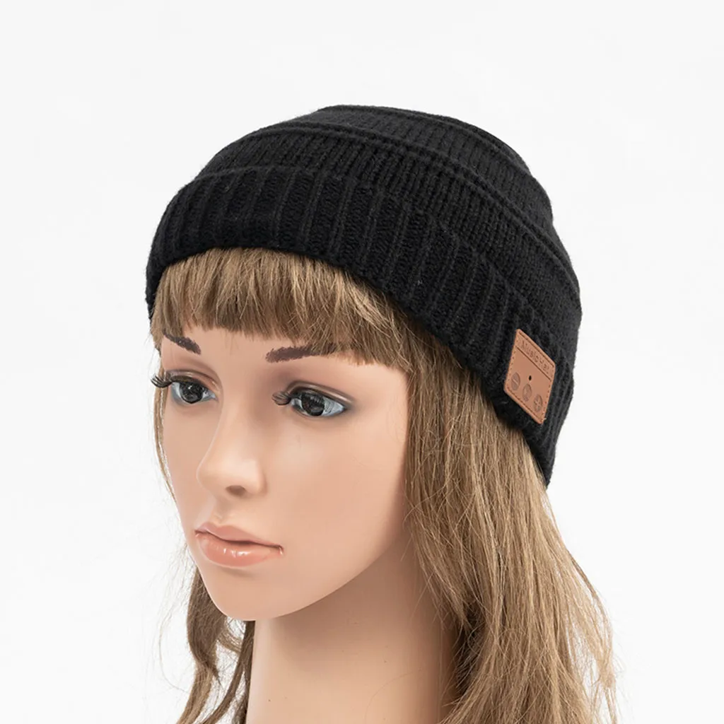 

Headphone Speakerphone Hat Bluetooth Cap Music Knit Hat Stereo with Bluetooth Headset Soundproof Headphones for Sleeping