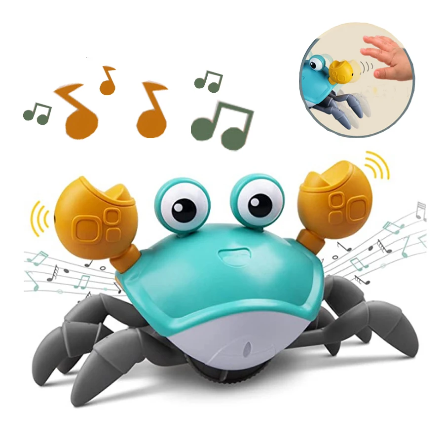 

Novelty induction escape crab octopus electric pet luminous music toy children's holiday gift parent-child interactive playmate