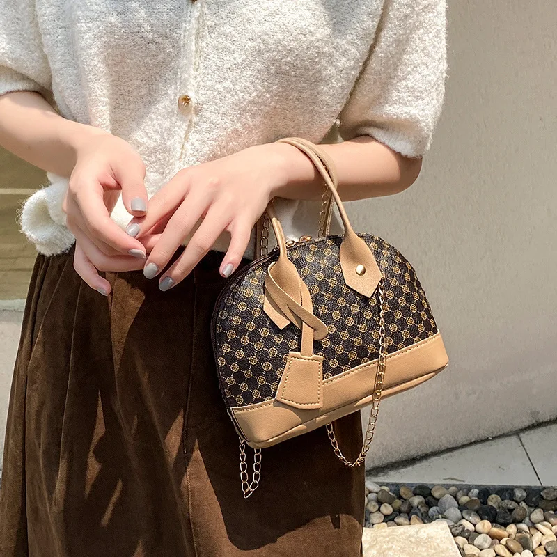 

Printed Retro Handbag Flower Material Shell With The Bag Bags For Women Handbags