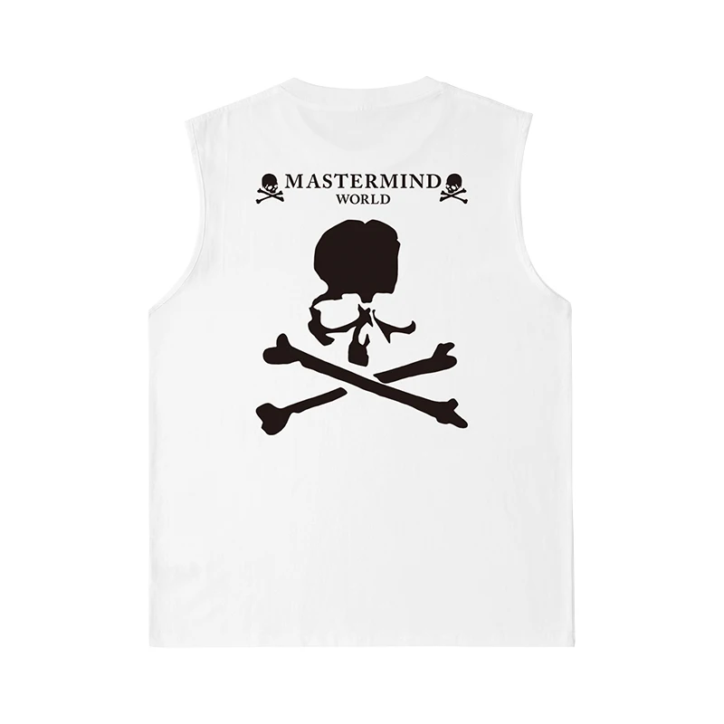 

Мужская безрукавка Mastermind, безрукавка с принтом в виде баскетбольного черепа