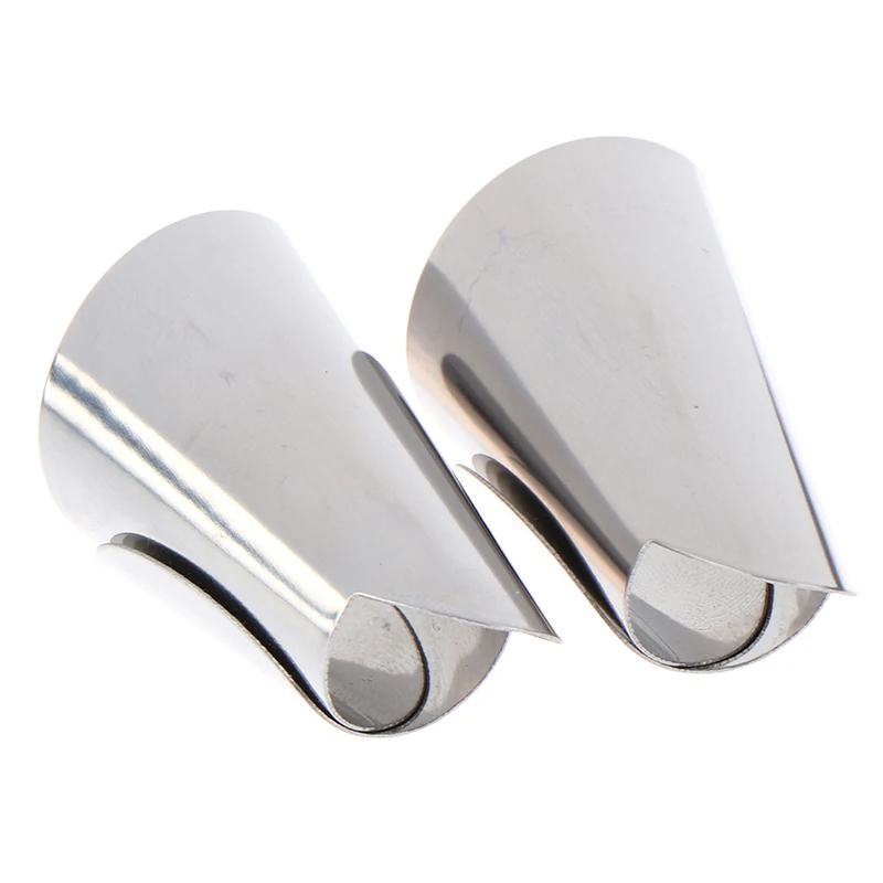 2pcs Stainless Steel Cutting Finger Protector Vegetable Peeling Pine Nuts Pistachio Accessories  Kitchen Peeling Tool