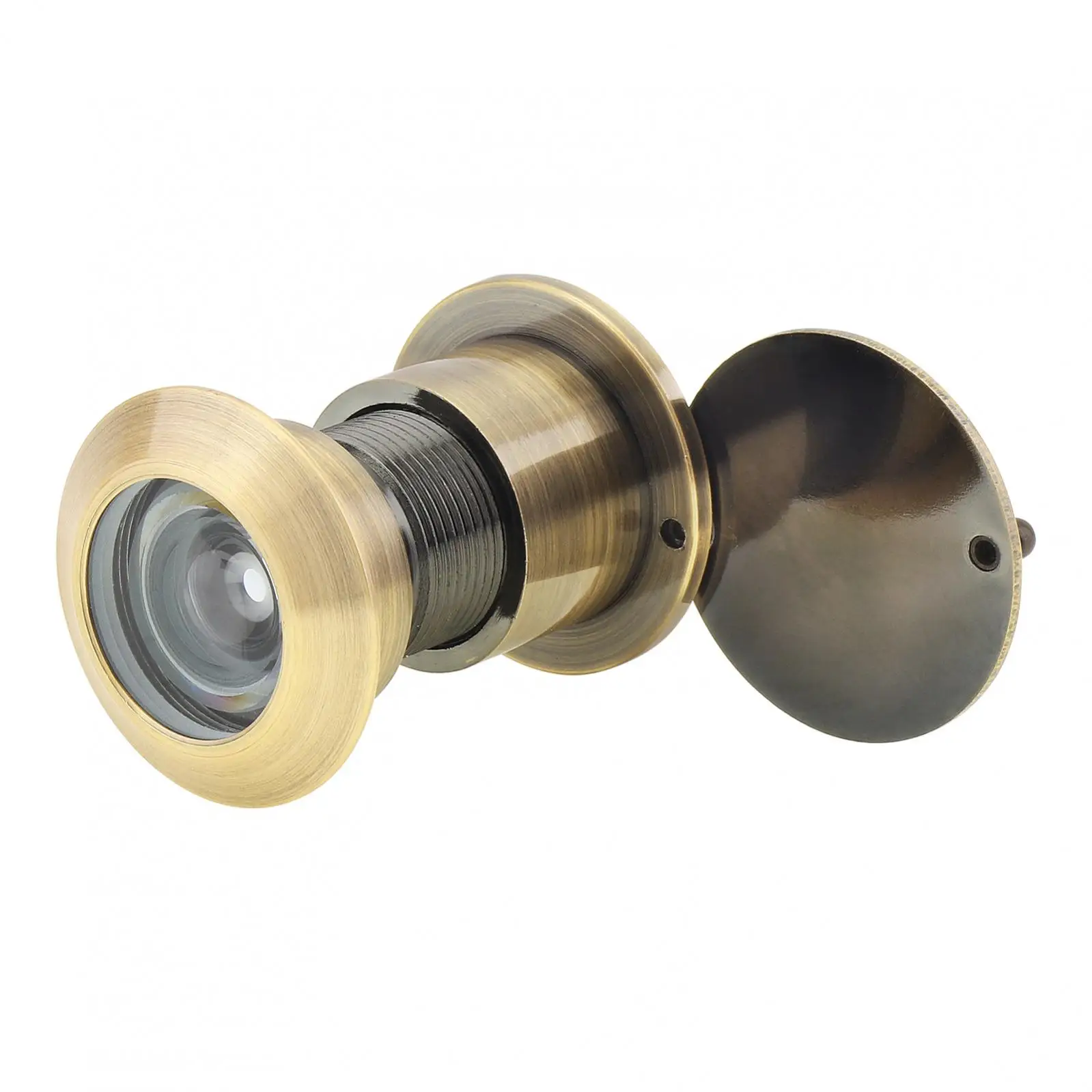 

1 шт., твердый латунный дверной просмотрщик 220 градусов HD для дверей 39-55 мм, с вращающейся крышкой, защитные отверстия Peek Peep