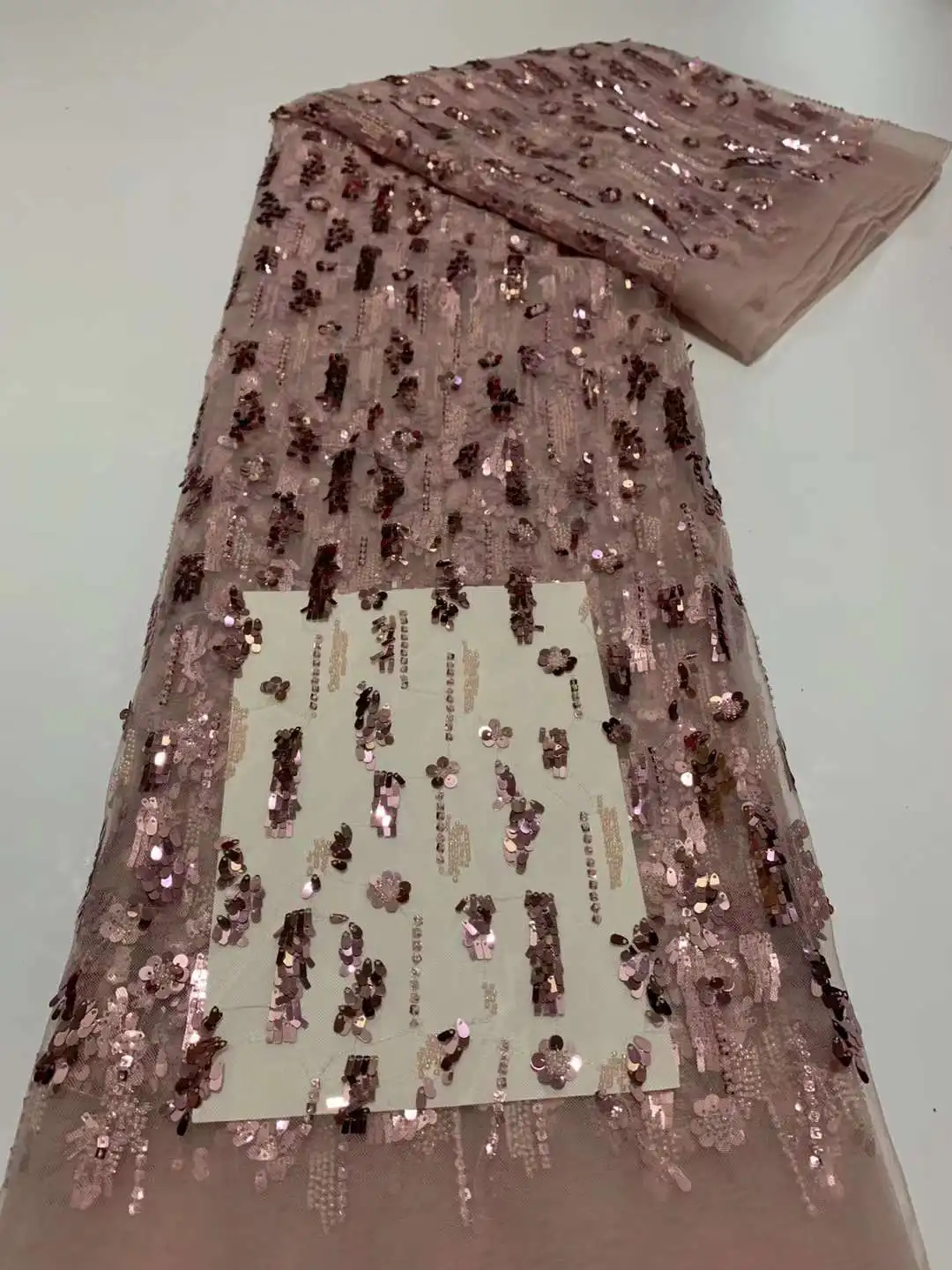 Африканское кружево с блестками 5 ярдов вышивкой из бисера французское Сетчатое