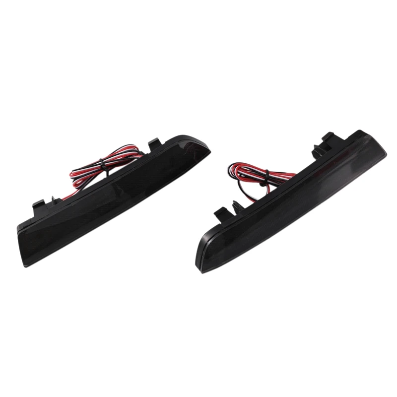 

LED Rear Bumper Reflector Spotlight Fog Tail Stop Brake Lights Reflective Sheet For BENZ Vito Viano W447 14-19 Black