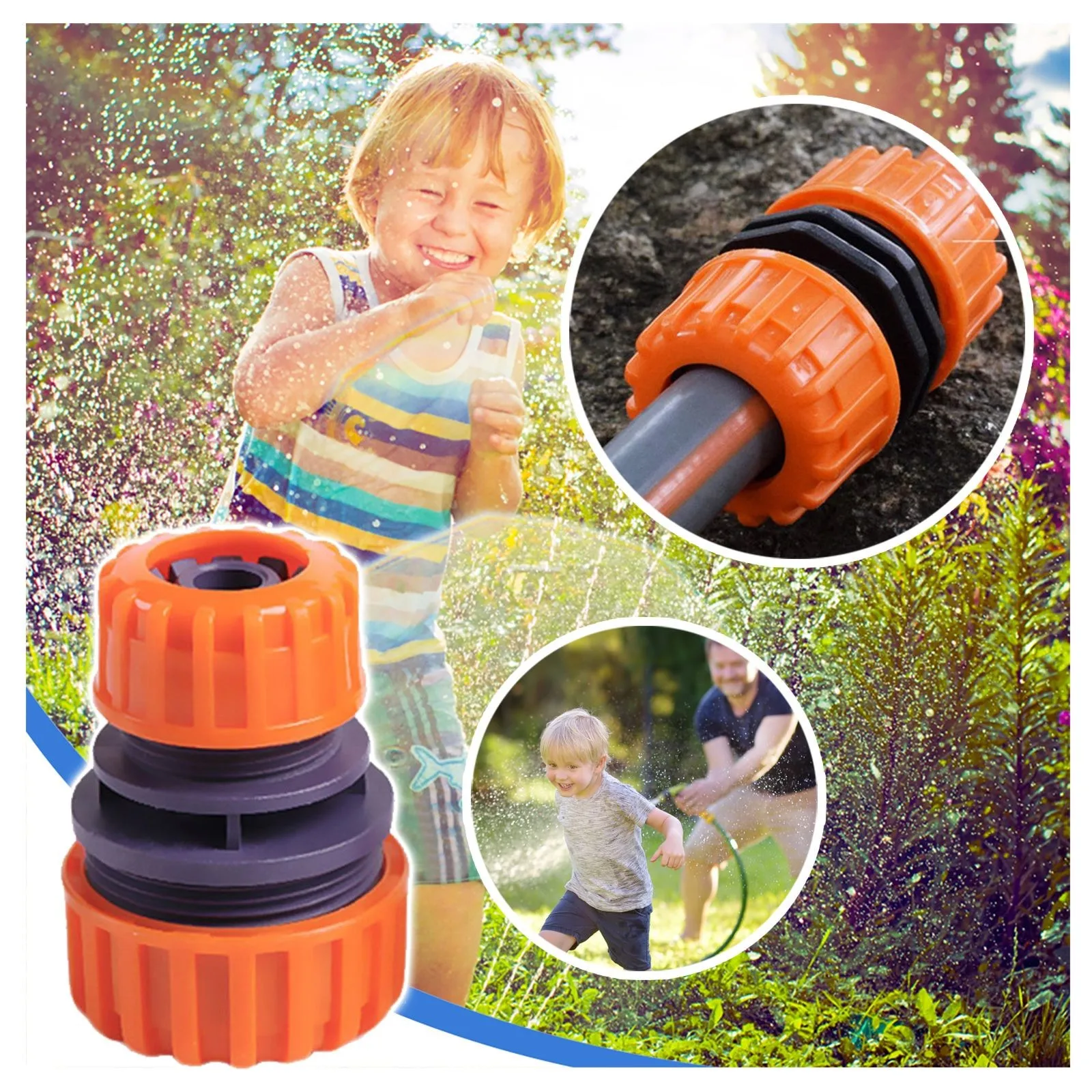

Plastic Garden Hose Connector Garden Quick Connector Water Connector 4 Point To 6 Point Connector Suitable For Brass Hose