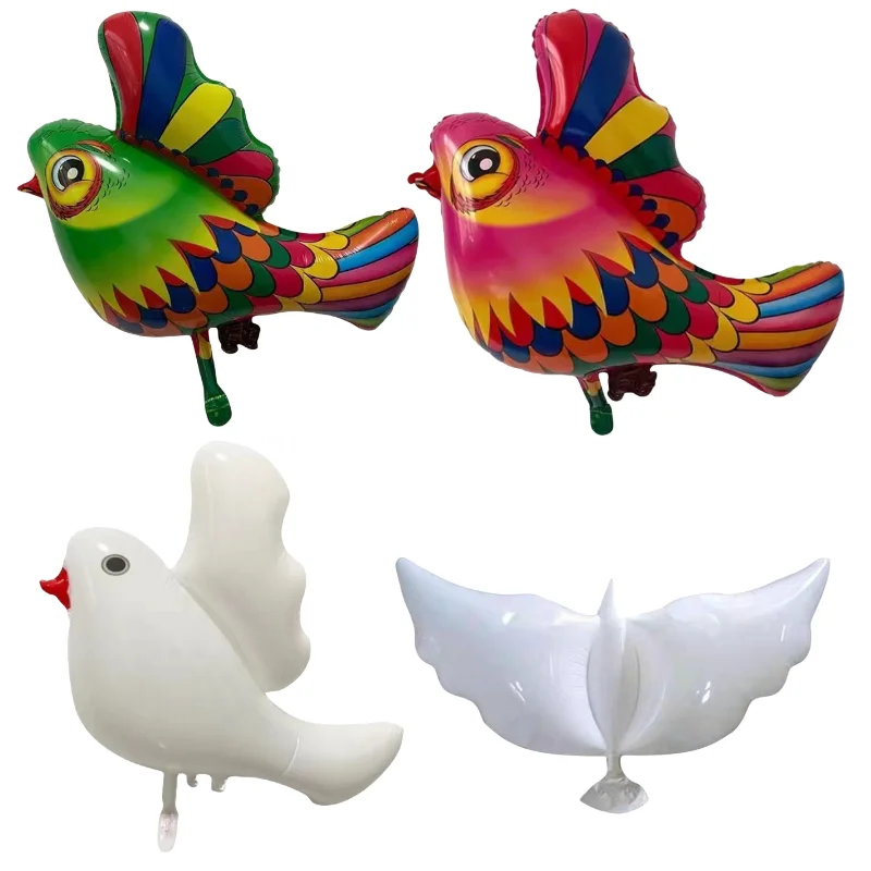 

Flying Peace Dove Parrot Aluminum Foil Balloon Bird White Pigeon Globos Birthday Engagement Wedding Party Home Decoration
