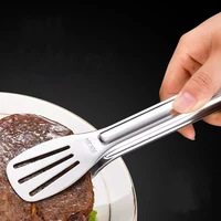 extra thick grilling tong stainless steel barbecue clip fried steak food cake dessert%c2%a0vegetable bread clip kitchen gadget