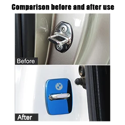 Защитная наклейка на дверной замок автомобиля для BMW 1 3 5 7 серии X1 X3 X4 X5 X6 X7 F15 F16 F30 F31