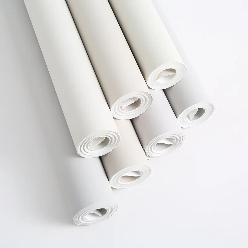 

Light Gray Modern Minimalist Plain Wallpaper Bedroom Living Room Study Light Luxury Nordic Wallpaper Wallpap