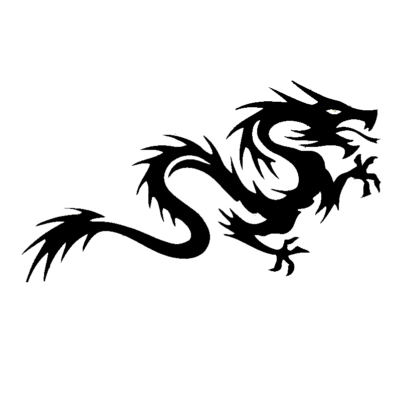 

Car Sticker Personalized Dragon Silhouette Popular Stickers PVC Fashion Auto Window Bumper Sunscreen Waterproof Outdoor Decals