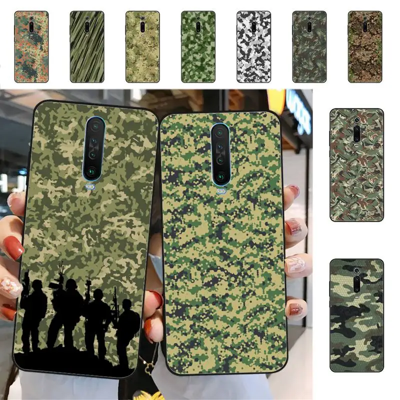 

Camouflage Pattern Phone Case for Redmi 5 6 7 8 9 A 5plus K20 4X S2 GO 6 K30 pro
