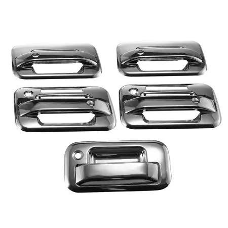 

Подходит для 2004-2014 Ford F150 Chrome 4 Door (с ковриком для ключа) + крышки ручек задней двери