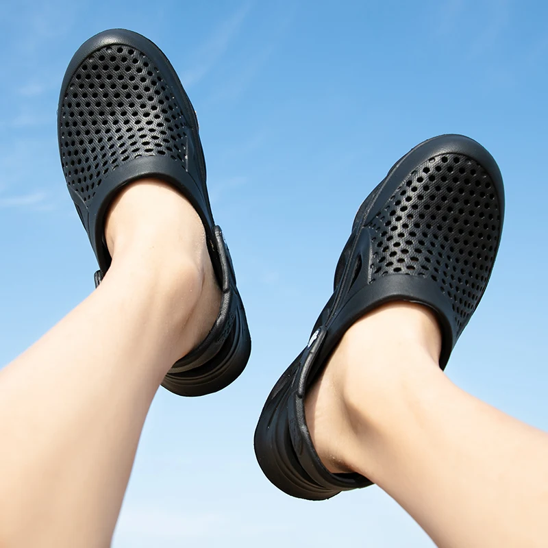 2024 новые летние тапочки мужские уличные садовые сабо мужская повседневная обувь