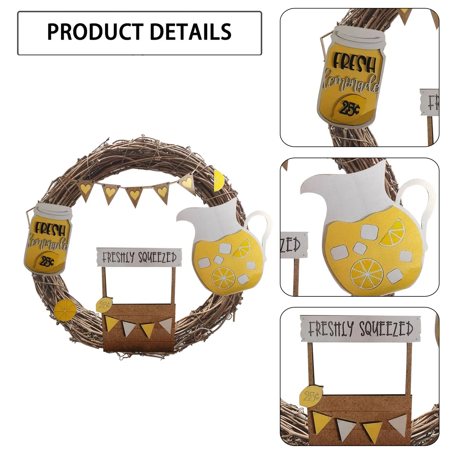 

Ornament Wreath Decorations Supplies Handmade Welcome Door Sign For Front Door Wall Yard Porch Gallery Small Outdoor Wreaths