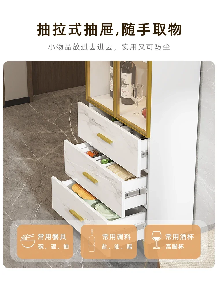 Стеклянный винный шкаф Обеденная боковая роскошная гостиная Современный