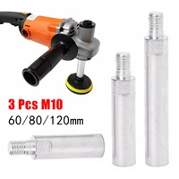 3pcs angle grinder polisher extension connecting rod m10 adapter rod for polishing pad grinding connection adapter power tool