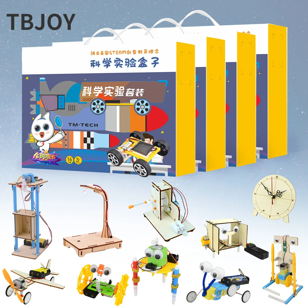 

Set DIY Science Toy Tecnology Experiment Kit STEM Model Puzzle Educational Building Project Birthday Gift for Kids