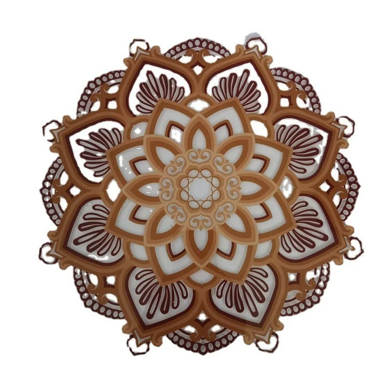 

Mandala Yoga Room Night Light Creative Mandala Lotus Atmosphere Night Light Home Room Decoration Nordic Wall Hangings Ornament