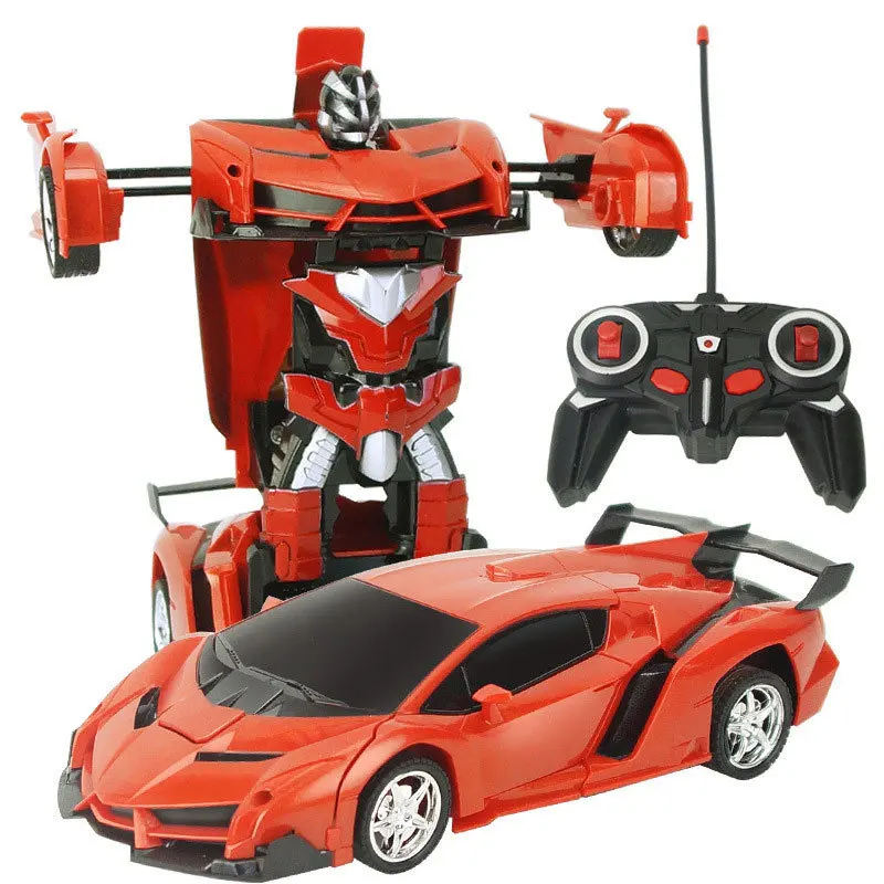 

RC Cars Transformation Robots Sports Vehicle Model Drift Car Toys Cool Deformation Car Kids Toys Electric Car Toy for Kids