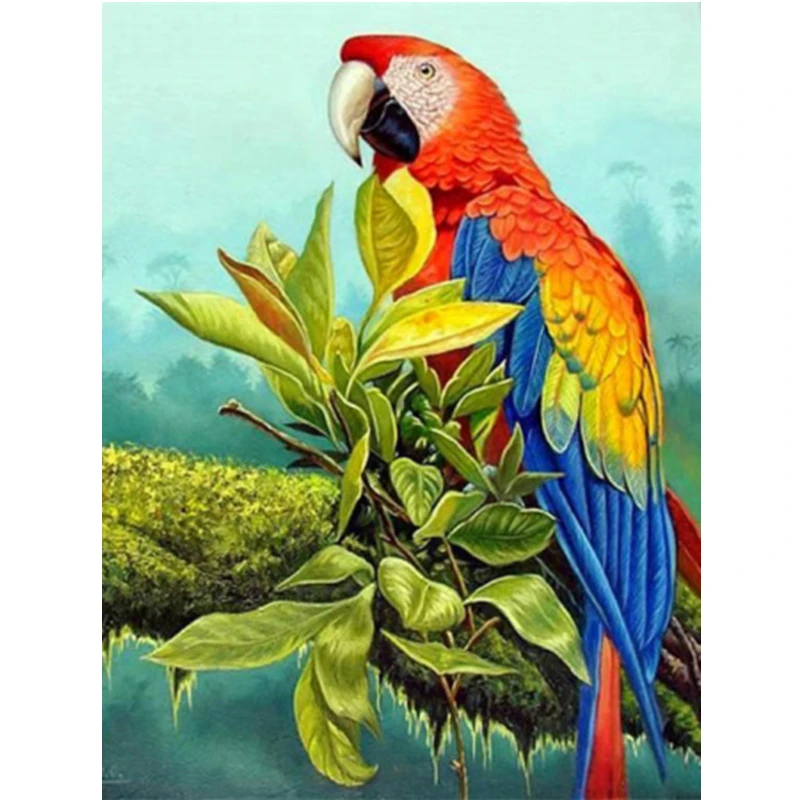 

Diamond Painting Animal Parrot Bird 5d Diy Mosaic Full Square Round Drill Diamant Of Rhinestone Daimond Embroidery Pictures Sale