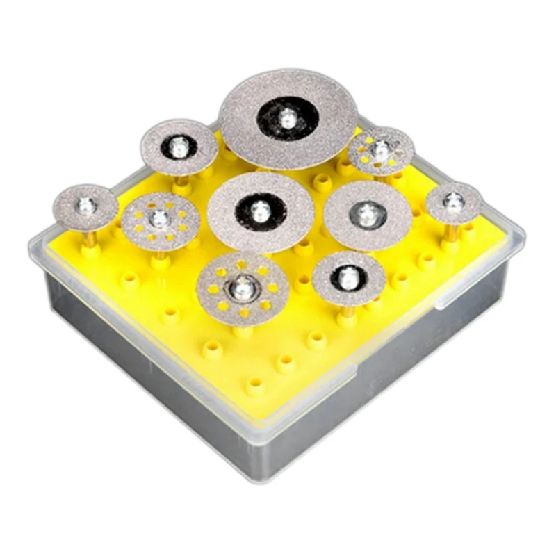 Набор шлифовальных насадок 10 шт. абразивный роторный инструмент фотография