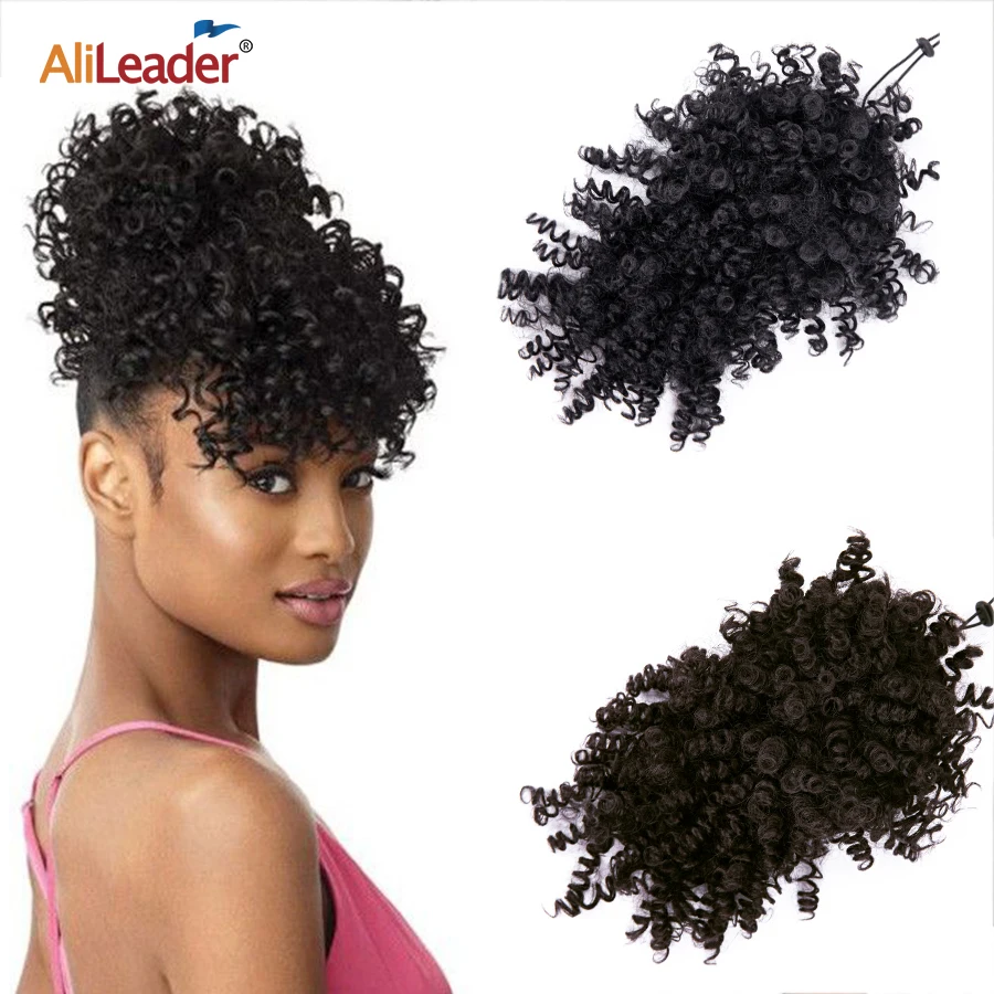 Alileader-flequillo de pelo rizado sintético, extensiones de cabello con Clips, flequillo frontal falso, 11 colores, oferta