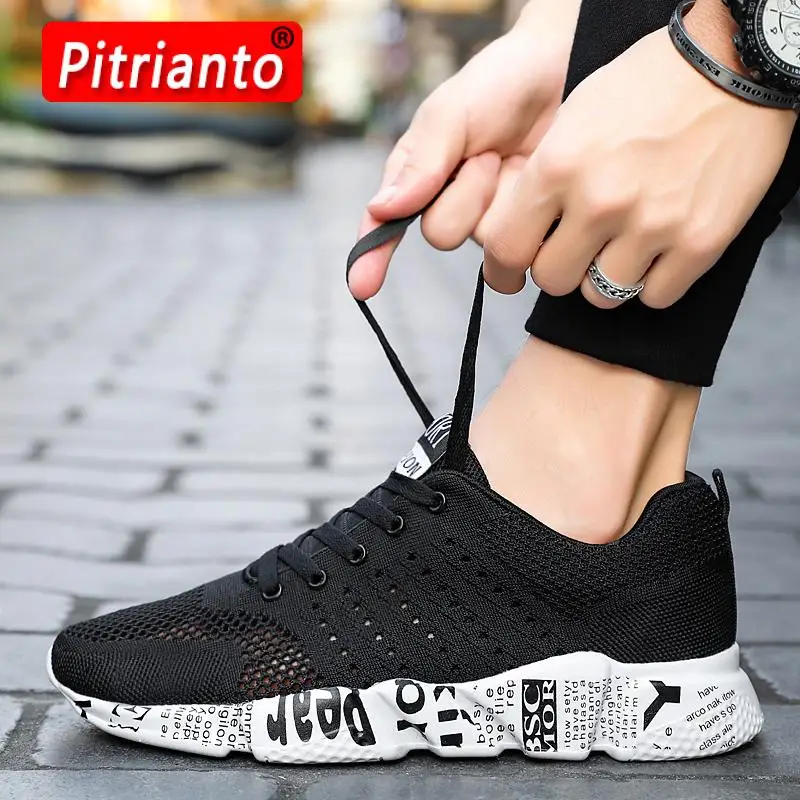 

Кроссовки мужские сетчатые для ходьбы и бега, удобная повседневная обувь