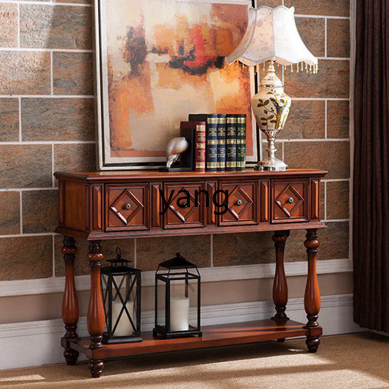 YJQ Xuanguan стол с подставкой маленький Выдвижной столик мебель из массива дерева